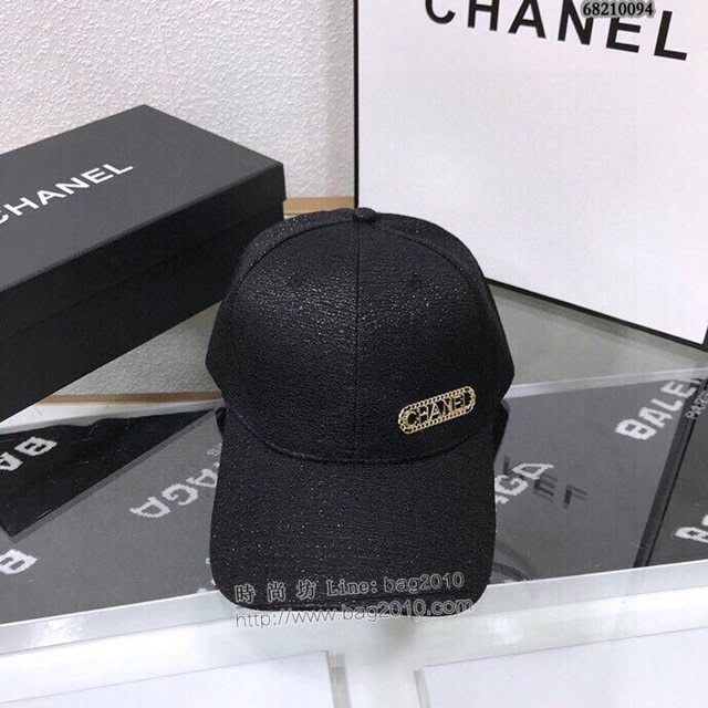 Chanel女士帽子 香奈兒閃鑽棒球帽鴨舌帽  mm1036